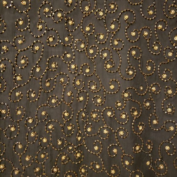 Womens Silk Beaded Top Zipper Back - Picture 2 of 6